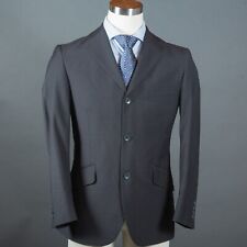 Billy London Mens Sport Coat 38s Gray Pinstripe Poly Blend Blazer Jacket 2 Vent