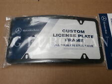 Mercedes-benz Genuine Curved Black Steel License Plate Frame C E G S Ml Gl New
