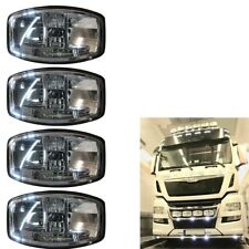 Spot Lights Leds For Volvo Scania Daf Man Truck 24v Jumbo Oval Black Fog Lamp