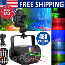 1024 Patterns Laser Projector Light Stage Lighting Led Rgb Disco Party Ktv Lamp
