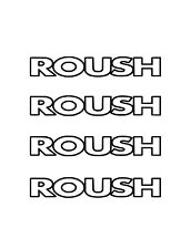 Roush Outlined Door Handle Decal Sticker - Set Of 4