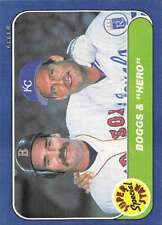 1986 Fleer 634 Wade Boggs George Brett Boston Red Sox Kansas City Royals 18665