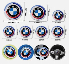 7pcs 50th Anniversary For Bmw Steering Wheel Hood Truck Emblem Centre Badges
