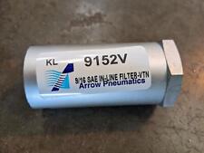 In-line Fuel Hydraulic Oil Fluid Filter 916 40 Micron Arrow Pneumatics 9152v