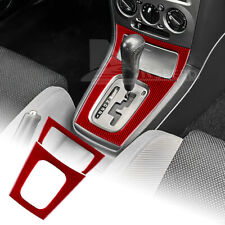 Red Center Console Panel Cover Sticker Carbon Fiber For Subaru Impreza 2005-2007