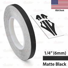 Matte Black Roll Vinyl Pinstriping Pin Stripe Car Motorcycle Tape Decal Stickers