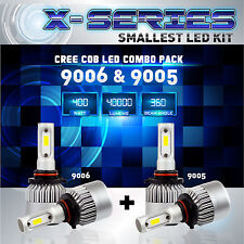 9006 9005 4pcs Led Total 400w 40000lm Cree Headlight High 6000k White Kit Bulbs