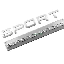 For Range Rover Sport Supercharged Emblem Decal Rear Trunk Emblem Matt Silver