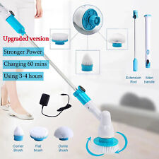 Electric Scrubtastic Rechargeable Cordless Spin Scrubber 3 Heads Cleaning Mop