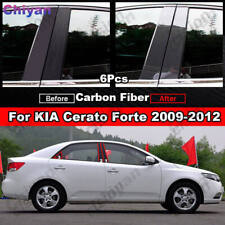 6pcs Carbon Fiber Window Pillar Posts Trim Molding For Kia Forte Cerato 09-12