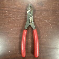 Snap-on Pwcs7 7 Red Rubberhandle Wire Stripper Crimper Cutter Tool Usa