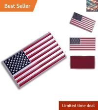 Durable Solid Metal American Flag Car Decal For Stylish Vehicle Upgrades