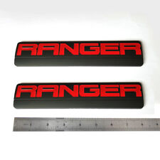 2x Oem Black Ranger Badges Emblem 3d Logo Fender For F150 F-150 Red