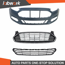 Labwork Front Upper And Lower Grille Bumper Cover For 2013-2016 Ford Fusion