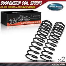 2x Front Side Coil Springs For Jeep Cherokee 84-96 Comanche 89-92 Wagoneer 84-87