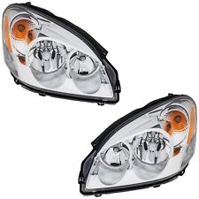 Headlight Set For 2006-2011 Buick Lucerne Left And Right With Bulb Capa 2pc