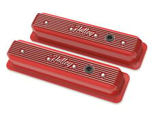 Holley 241-250 Holley Finned Valve Covers For Small Block Chevy Engines - Glo...