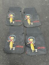 Vintage Set Of 4 Of Betty Boop Car Floor Rubber Mats 25 X 17.5
