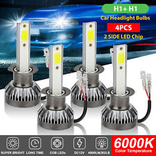 4x H1 Led Headlight Bulbs Conversion Kit High Low Beam 6000k Super Bright White