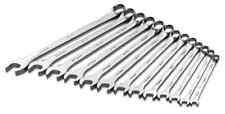Sk Tools 86127 13 Pc. 6 Point Metric Long Combination Chrome Wrench Set