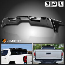 Fits 2016-2022 Toyota Tacoma Glossy Black Rear Window Roof Top Spoiler Cab Wing