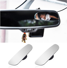 2 Pcs Car Blind Spot Mirrors Frameless Hd Glass Convex Rear View Mirror Wide A