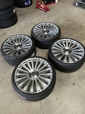22x9 22x10.5 Silver Mercedes Wheels Tires S580 S600 S500 S550 S560 S63 Maybach