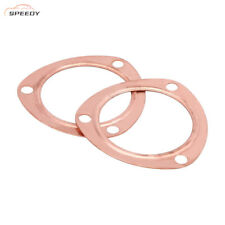3 Copper Header Exhaust Collector Gaskets Reusable Fit For Sbc Bbc 302 350