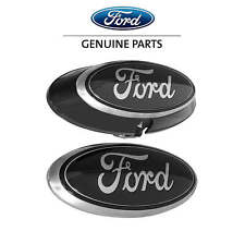 2019-2023 Ford Ranger Oem Front Grille Rear Tailgate Emblems Black Smoke Chrome