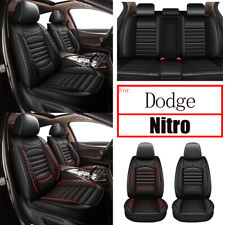 Car 25 Seat Covers Fuax Leather For Dodge Nitro 2010-2012 Protector Pad Black