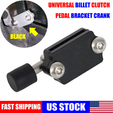 Universal Cars Billet Race Clutch Pedal Stopper Plate Bracket Crank Adjustable