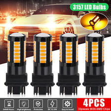 4x 3157 33-led Turn Signal Parking Drl Light Bulbs Amber For Ford F150 F250 F350