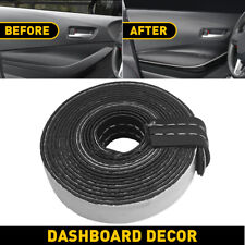 2m Car Pu Leather Car Strips Dashboard Decor Line Strip Trim Accessories White