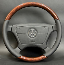 Mercedes-benz Steering Wheel With Wood For R129 W124 W140 W201 W202 W210
