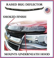 Fits Toyota Tundra 2014-2021 Raised Guard Smoked Bug Shield Hood Deflector