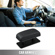 Universal Car Armrest Adjustable Height Left Elbow Support Pad Rest Pad Black