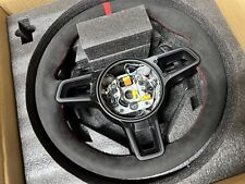 Porsche Macan 981 991 Cayenne 911 Steering Wheel Alcantara Red Stitching