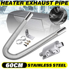 60cm Air Heater Exhaust Pipe Silencer Muffler Diesel Vent Hose Stainless Steel -