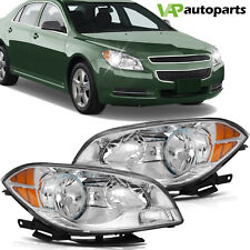 For Chevy Malibu 2008-2012 Aftermarket Headlight Assembly Pair Left Right Sides