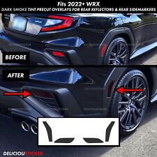For Wrx 2022-2024 Smoke Side Marker Rear Reflector Overlay Tint Vinyl Precut Ppf