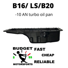 Turbo Steel Oil Pan -10 B18b B20 B16 B16a Fits Civic Si Integra Crv Dohc