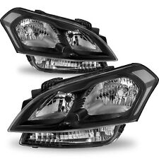 For 2012-2013 Kia Soul Halogen Black Headlights Clear Corner Lamps Pair Lhrh