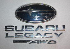 2010 2011 2012 2013 2014 Subaru Legacy Awd Rear Trunk Deck Lid Emblem Set Oem