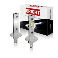 Pair H1 Led Headlight Bulb Parts Accessories Highlow Beam Bulbs Super Bright