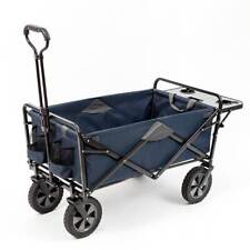 Mac Sports Collapsible Folding Outdoor Utility Wagon Cart W Table Navy Used