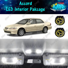 White Interior Led Lights Package Reverse Lights For 1998 - 2002 Honda Accord