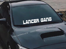 Lancer Gang Windshield Window Car Decal Sticker Banner Vinyl Fits Mitsubishi C