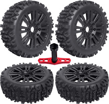 4pcs Pre-glued 18 Buggy Off Road Wheels And Tires 17mm Hex For 18 Arrma Typhon