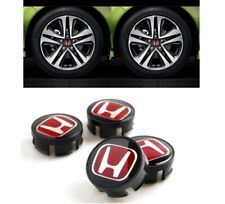 Set Of 4 Jdm Red H Wheel Center Caps Hubs Cover 58mm Cap For Civic Fit Insight