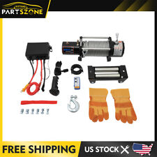 12500lbs Electric Winch Waterproof Truck Trailer Steel Cable Off-road 12500lb